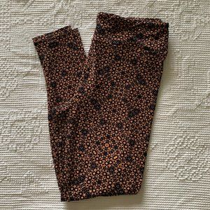 lularoe | orange and navy mandala TC leggings